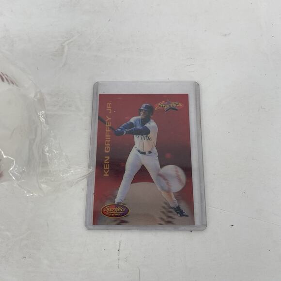 Ken Griffey Jr Hologram Card And All Star Wheaties Baseball - Picture 2 of 8